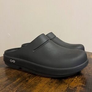 OOFOS Clogs OOcloog Shoe Black Womens 8 Mens 6 Comfort Recovery